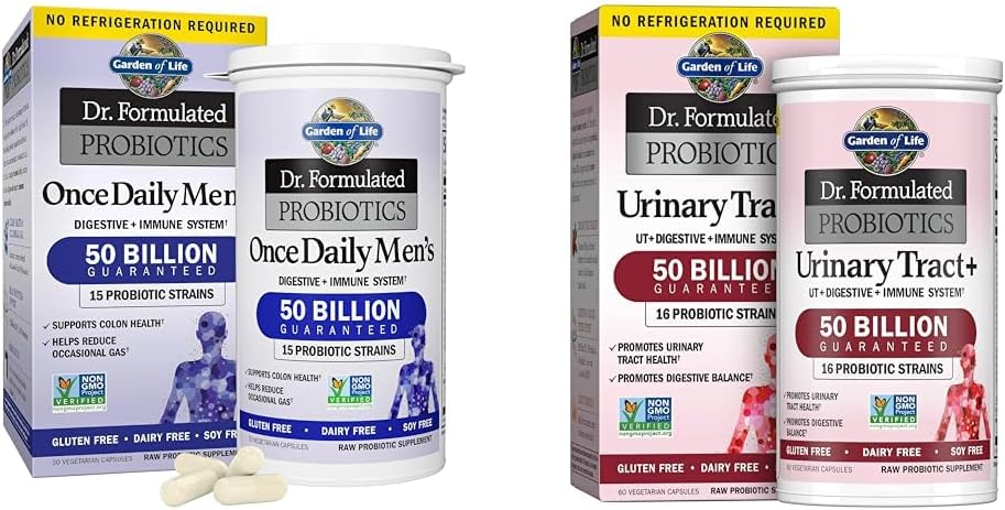 Probióticos para Homens Dr. Formulado 50 Bilhões UFC – Saúde Masculina - Garden of Life