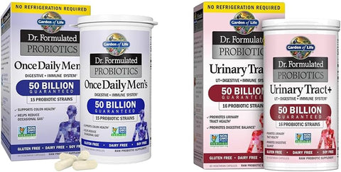 Probióticos para Homens Dr. Formulado 50 Bilhões UFC – Saúde Masculina - Garden of Life