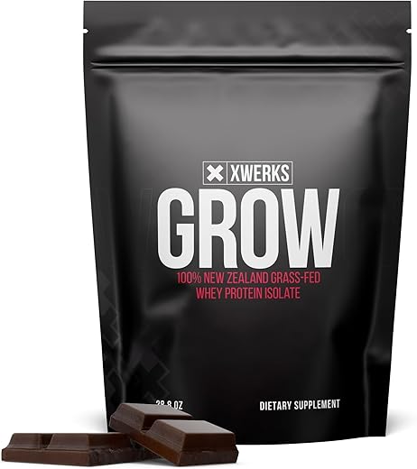 Grow – Proteína Isolada em Pó 100% Natural da Nova Zelândia – 25g de Proteína Pura (30 Porções) – Ideal para Paleo - Xwerks