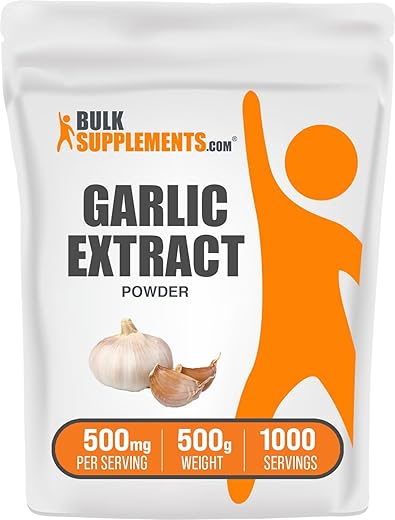 com Extrato de Alho em Pó – Suplemento de Alho, Pó de Alho, Allium Sativum – Herbal - BulkSupplements