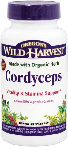 Oregon's Wild Harvest - Oregon’s Wild Harvest Cordyceps – 60 Cápsulas Veganas