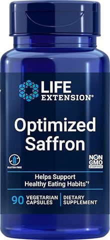 Saffron Extract with Satiereal – 90 Cápsulas Vegetais, 88.25 mg - Life Extension