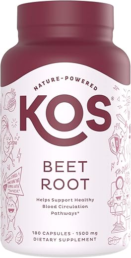 Cápsulas de Beterraba Orgânica 1500mg – Pó Superfood – Suporte à Saúde - KOS