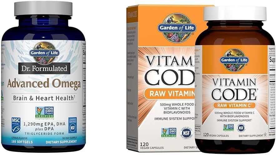 Ômega Avançado Dr. Formulado – Óleo de Peixe – 60 Cápsulas – 1000mg – Rico em Ômega 3 – Saúde e Bem-Estar - Garden of Life