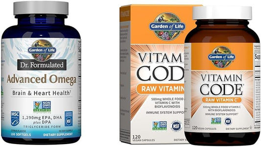 Ômega Avançado Dr. Formulado – Óleo de Peixe – 60 Cápsulas – 1000mg – Rico em Ômega 3 – Saúde e Bem-Estar - Garden of Life