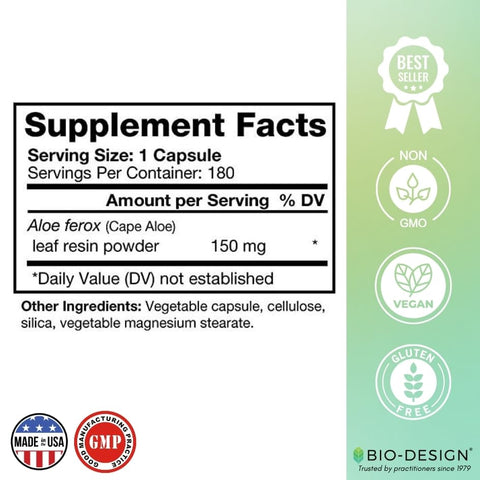 Bio-Design - Biodesign – Aloe Lite 150 mg 180 caps | Saúde e Beleza | Aloe Vera | 150 mg | 180 cápsulas