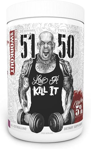 5% Nutrition - Rich Piana 5%% Nutrition 5150 Pré-Treino em Pó de Alta Estimulação | Energia Extrema, Foco, Bombas | 5150 Nutrition