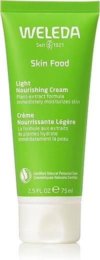 Skin Food Light Creme Corporal Nutritiva 75ml, Hidratante Vegetal com Camomila, Calêndula e Amor-Perfeito - Weleda