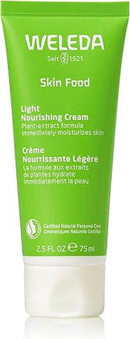 Skin Food Light Creme Corporal Nutritiva 75ml, Hidratante Vegetal com Camomila, Calêndula e Amor-Perfeito - Weleda