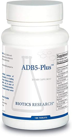 ADB5 Plus™ Adrenal Support Supplement 180 Tablets | Biotics Research | Suporte Adrenal | 180 Comprimidos