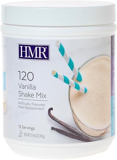 120 Shake Substituto de Refeição em Pó “NOVO” | Mistura de Shake de Baunilha para Apoiar a Perda de Peso Saudável | 12g de Proteína | Bebida Nutricional | Alimento de Baixa Caloria | 12 Porções - HMR
