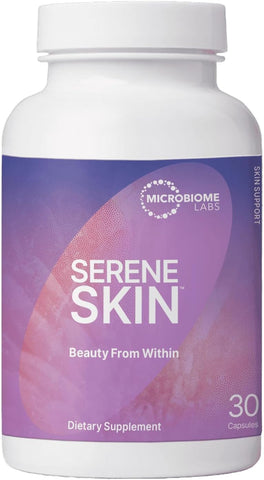 SereneSkin – Complexo Probiótico à Base de Esporos com Vitamina K2 MK7 para Clareza da Pele - Microbiome Labs