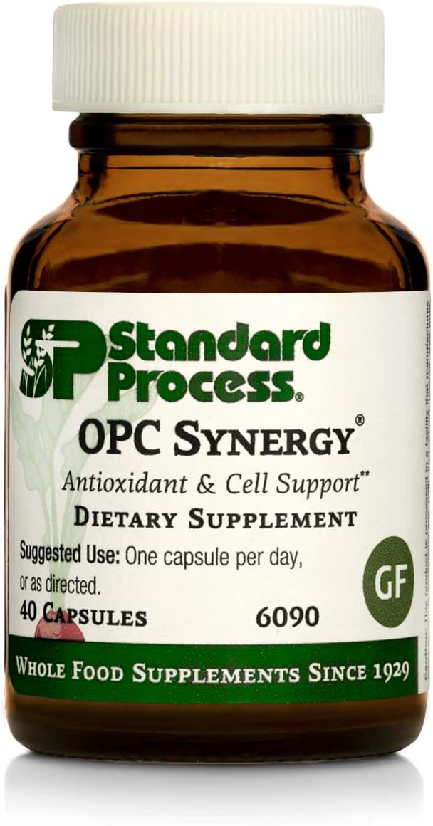 Standard Process Inc. - Standard Process OPC Synergy – Saúde Cognitiva, Suporte para o Cérebro e Olhos com Mirtilo, Extrato de Semente de Uva, Chá Verde em Pó e mais
