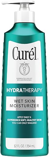 Hydra Therapy Loção de Banho, Hidratante para Pele Seca ou Extra-Seca, com Complexo Avançado de Ceramidas, 360 ml, Pacote com 2 unidades - Curel