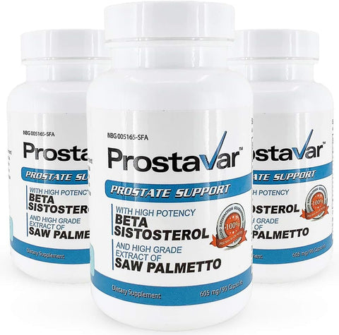Prostavar - Suporte para Próstata com Saw Palmetto – 3 Frascos | Marca em Destaque