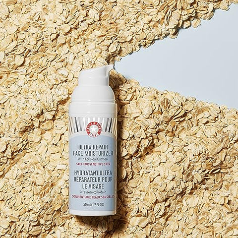 Ultra Repair Face Moisturizer – Loção Facial Hidratante Leve para Todos os Tipos de Pele, 50ml - First Aid Beauty