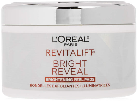 L'Oreal Paris - L’Oréal Paris Revitalift Bright Reveal Pads com Ácido Glicólico, Reduz Rugas – 50g