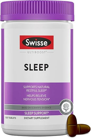 Sleep Cápsulas de Raiz de Valeriana | Extrato de Raiz de Valeriana Magnésio Alcaçuz Lúpulo | Suplemento Herbal para Dormir Sem Melatonina | Ajuda a Aliviar Tensão Nervosa | 120 Comprimidos - Swisse