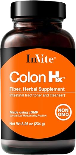 Colon Hx® – Suporte para Saúde Digestiva e Desintoxicação – Contém Fibra de Psyllium, Extratos de Frutas, Argila Bentonita e D-Glucarato de Cálcio – 30 Porções - Invite Health