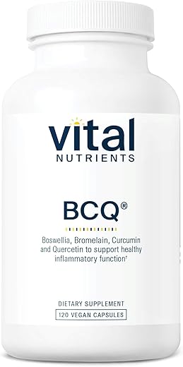 BCQ | Boswellia Vegana, Bromelina, Curcumina | 60 cápsulas | 500 mg - Vital Nutrients
