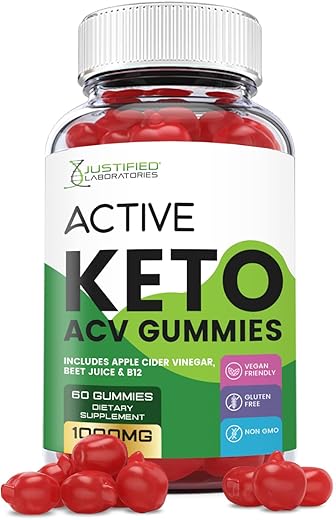 Gomas de ACV Keto Ativas 1000MG com Suco de Romã, Beterraba e Vitamina B12 60 Gummys - Justified Laboratories