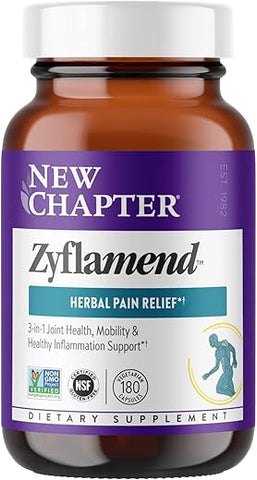 Zyflamend™ – Superalimento 10 em 1 com Gengibre para Alívio de Dores nas Articulações – 60 cápsulas - New Chapter