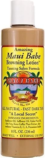Fórmula Bronzeadora para Salão de Bronzeamento 240ml (8oz) - Maui Babe