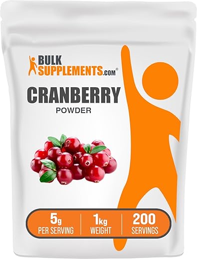 com Pó de Cranberry – Suplemento de Cranberry para Mulheres | 100g - BulkSupplements
