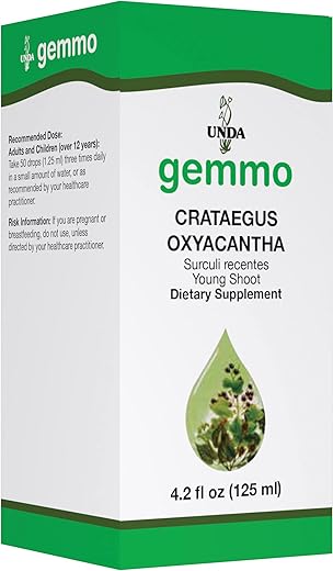 Gemmo Therapy Extrato de Broto Jovem de Crataegus Oxyacantha | 125 ml | 4.2 fl. oz - UNDA