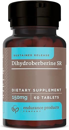 Endurance Products - EPC Company Dihydroberberine – Suplemento de Berberina de Liberação Sustentada – 150mg de Forma Altamente Bioabsorvível de Berberina (60 Unidades)