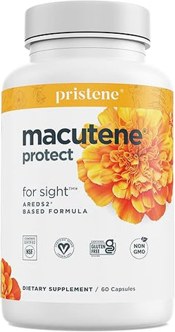 Eyecheck - Suplemento Macular Macutene® com Vitaminas Naturais para a Saúde dos Olhos – Fórmula Baseada em Ensaios Clínicos AREDS2® com Zeaxantina, Luteína e Mirtilo – Suporte à Saúde Ocular