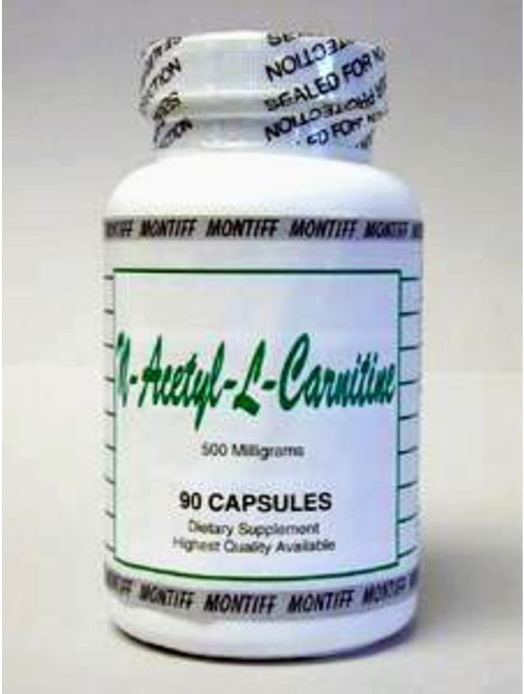 Montiff - N Acetyl L Carnitine 500 mg – 90 Cápsulas | Marca: Primeiro | Aumente sua energia e foco