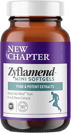 Zyflamend™ Mini Softgels – Alívio de Dor Multifuncional com 10 Ingredientes Naturais e Gengibre – 10 em 1 Superfood Blend - New Chapter