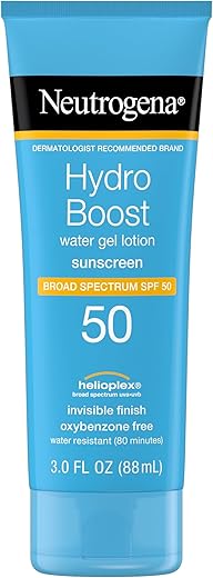 Hydro Boost Protetor Solar Gel Hidratante FPS 50, Resistente à Água – 50g - Neutrogena