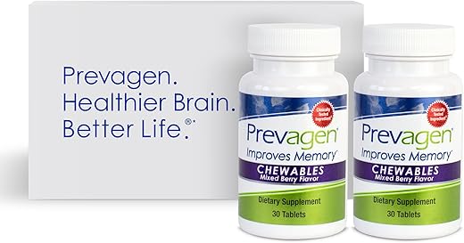 Melhora Memória – Força Regular 10mg, 30 Comprimidos Mastigáveis | Frutas Vermelhas – 2 Pacotes | com Apoaequorina - Prevagen
