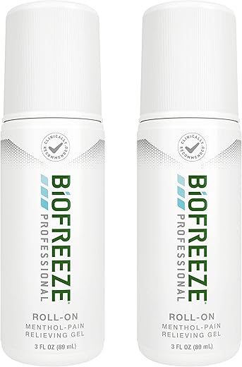 Roll-On Alívio Profissional para Dor, Alívio da Dor da Artrite, Joelho – Marca Biofreeze - Biofreeze