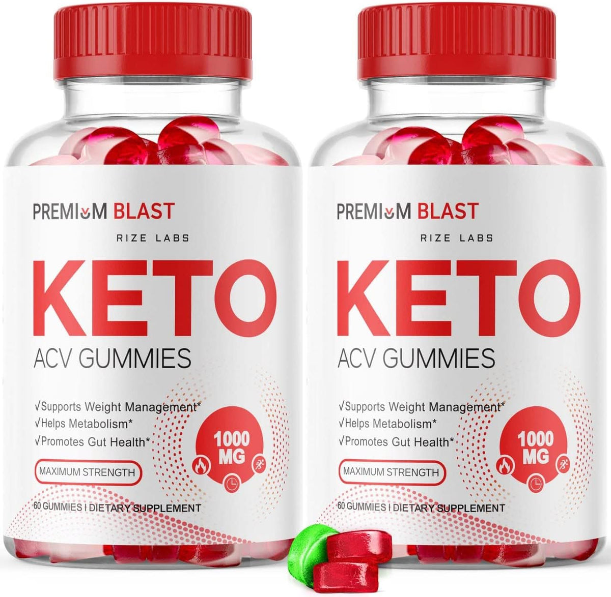 rize labs - (2 Pacotes) Gomas Premium Blast Keto ACV – Fórmula Avançada para Perda de Peso com Vinagre de Maçã – Gomas Gerenciadoras de Peso – Máximo de Resultados