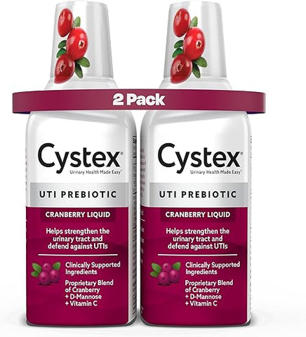 Suporte e Prevenção de Infecção do Trato Urinário para Homens e Mulheres, Suplemento de Cranberry Prebiótico para Proteção de ITU - Cystex