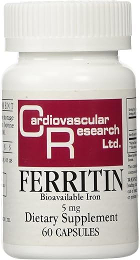 Cardiovascular Research - Ferritin Maximum Absorption Iron Supplement 1-Pack – Cápsulas de 60 –