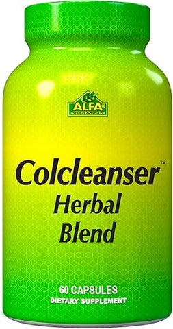 Colcleanser – Suplemento Natural para Limpeza do Cólon – Fibra – Suporte Detox – 60 Cápsulas - ALFA VITAMINS