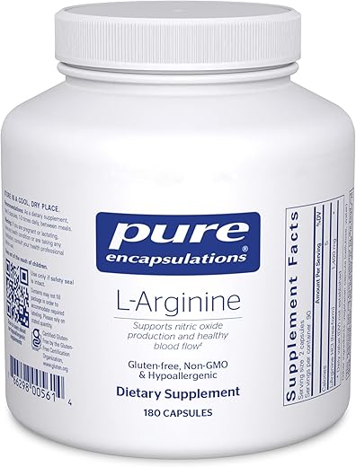 L-Arginina – 1.400 mg – Suporte à Produção de Óxido Nítrico – Saúde do Coração - Pure Encapsulations