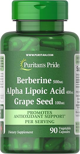 Puritan's Pride - Puritan’s Pride Berberine e Ácido Alfa Lipóico – Potencialize sua saúde com este poderoso combo!