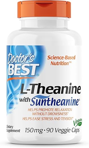 Doctor's BEST - Doctor’s Best L-Theanine com Suntheanine: Reduz o Estresse e Promove o Bem-Estar