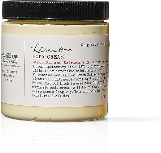 C. O. Bigelow - C.O. Bigelow Creme Corporal de Limão, Hidratante com Manteiga de Karité, Óleo de Kukui, Óleo de Limão e Extratos para Pele Seca, Mãos – 200g