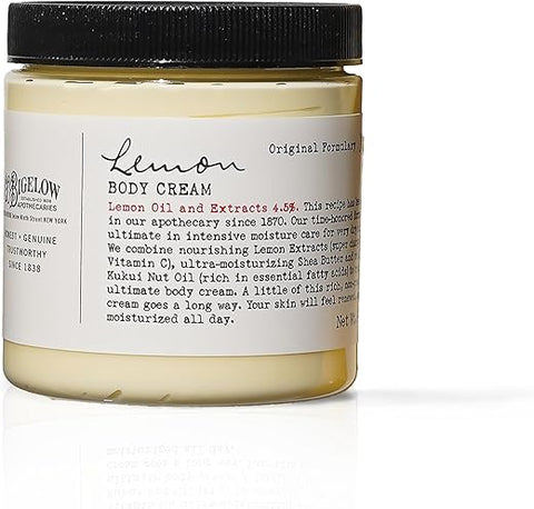 C. O. Bigelow - C.O. Bigelow Creme Corporal de Limão, Hidratante com Manteiga de Karité, Óleo de Kukui, Óleo de Limão e Extratos para Pele Seca, Mãos – 200g