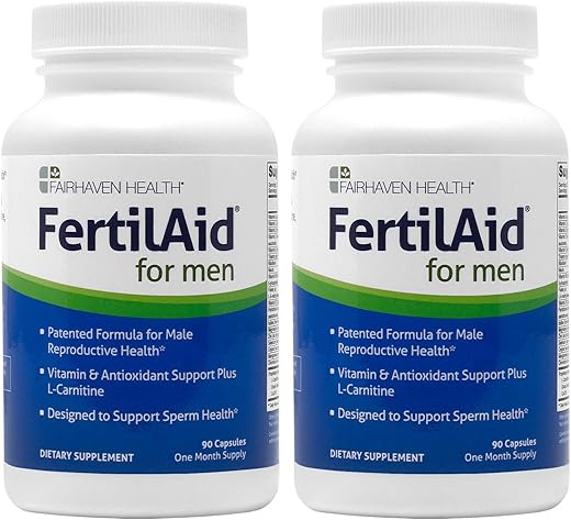 Fairhaven Health - FertilAid for Men – 2 Meses de Suprimento, Fertilidade Masculina