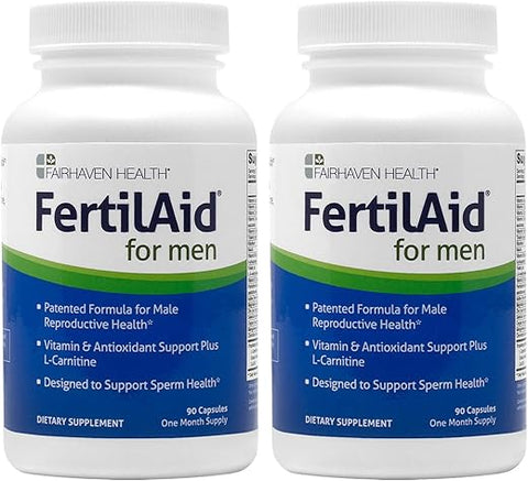 Fairhaven Health - FertilAid for Men – 2 Meses de Suprimento, Fertilidade Masculina