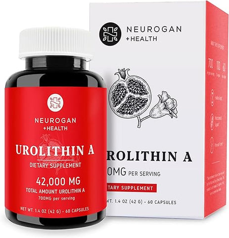 Urolithin A – Cápsulas de Suplemento de Regeneração Celular de Alta Potência para Suporte Energético, Envelhecimento Saudável, Foco e Recuperação Muscular – Fabricado nos EUA, Tome 1 Diariamente - Neurogan