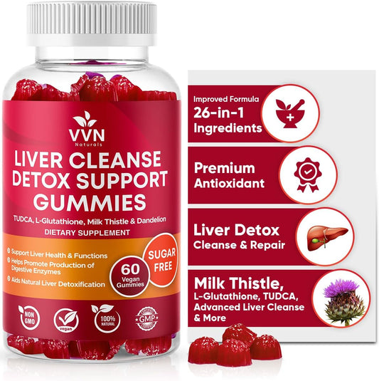 VVN Naturals - VVNaturals Detox Limpeza do Fígado 26 em 1 Sem Açúcar