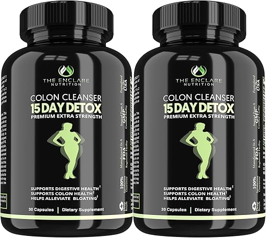 THE ENCLARE NUTRITION - Enclare Nutrition: Desintoxicação Rápida do Cólon; Movimento Intestinal Saudável, Laxantes para Alívio da Prisão de Ventre, Inchaço, Probióticos, Fibras, Suporte à Regularidade, Energia, Intestino